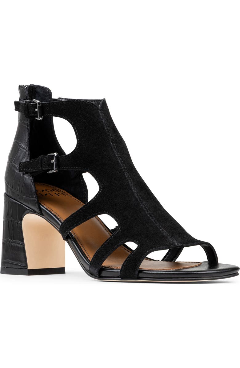 Donald Pliner Cutout Block Heel Sandal, Main, color,