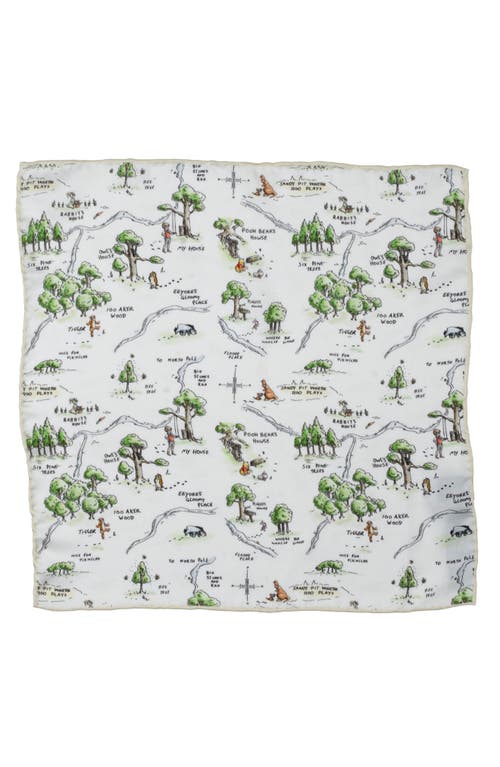 Cufflinks, Inc . Winnie The Pooh Map Silk Pocket Square