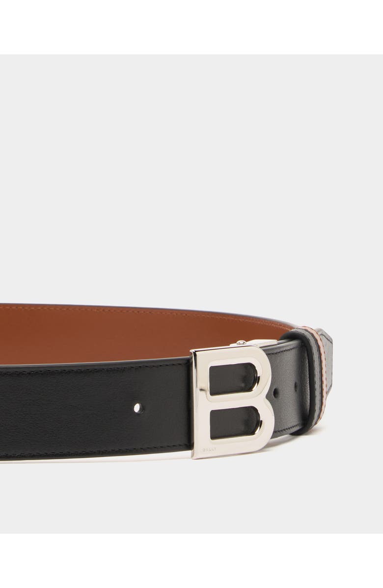 Bally B Logo Adjustable And Reversible Belt in Leather, Alternate, color, Multi