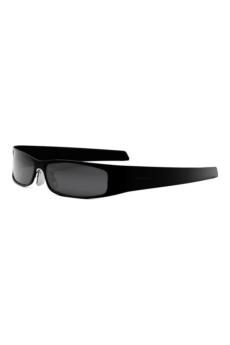 G Scape Shield Sunglasses, Alternate, color, SHINY BLACK / SMOKE