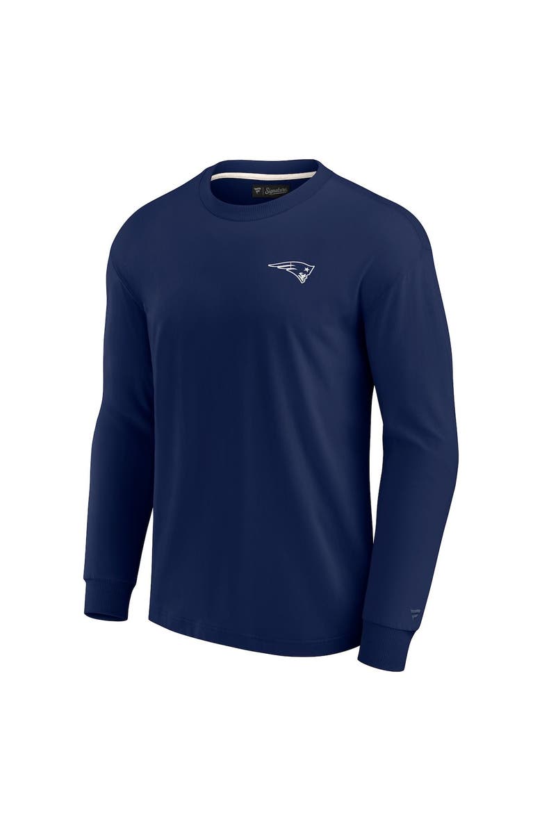 Fanatics Signature Unisex Fanatics Signature Navy New England Patriots Elements Super Soft Long Sleeve T-Shirt, Alternate, color, Navy