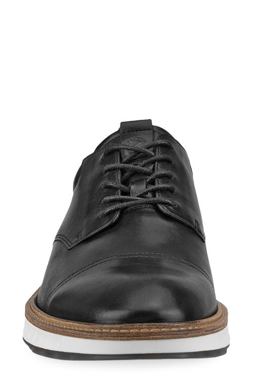 Ecco St.1 Hybrid Cap Toe Derby In Black