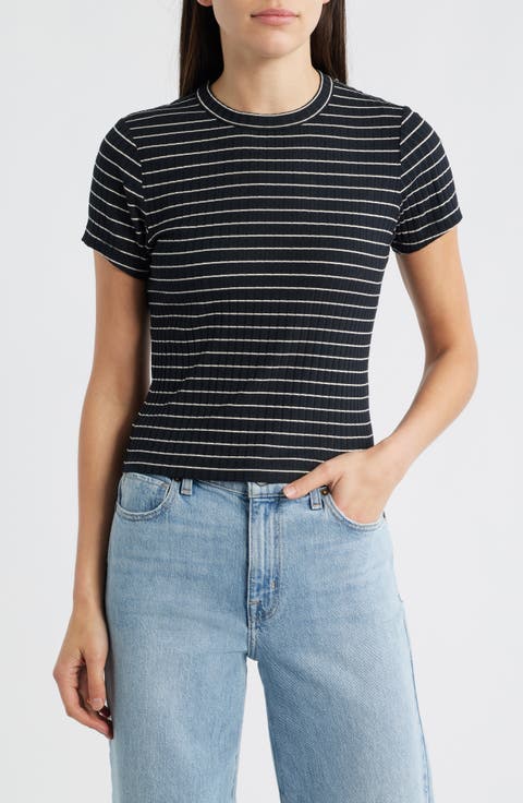 Luca Stripe Rib Baby T-Shirt