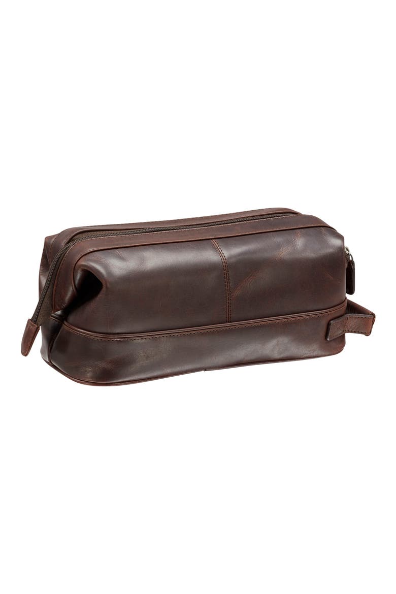 Classic Toiletry Bag, Alternate, color, BROWN
