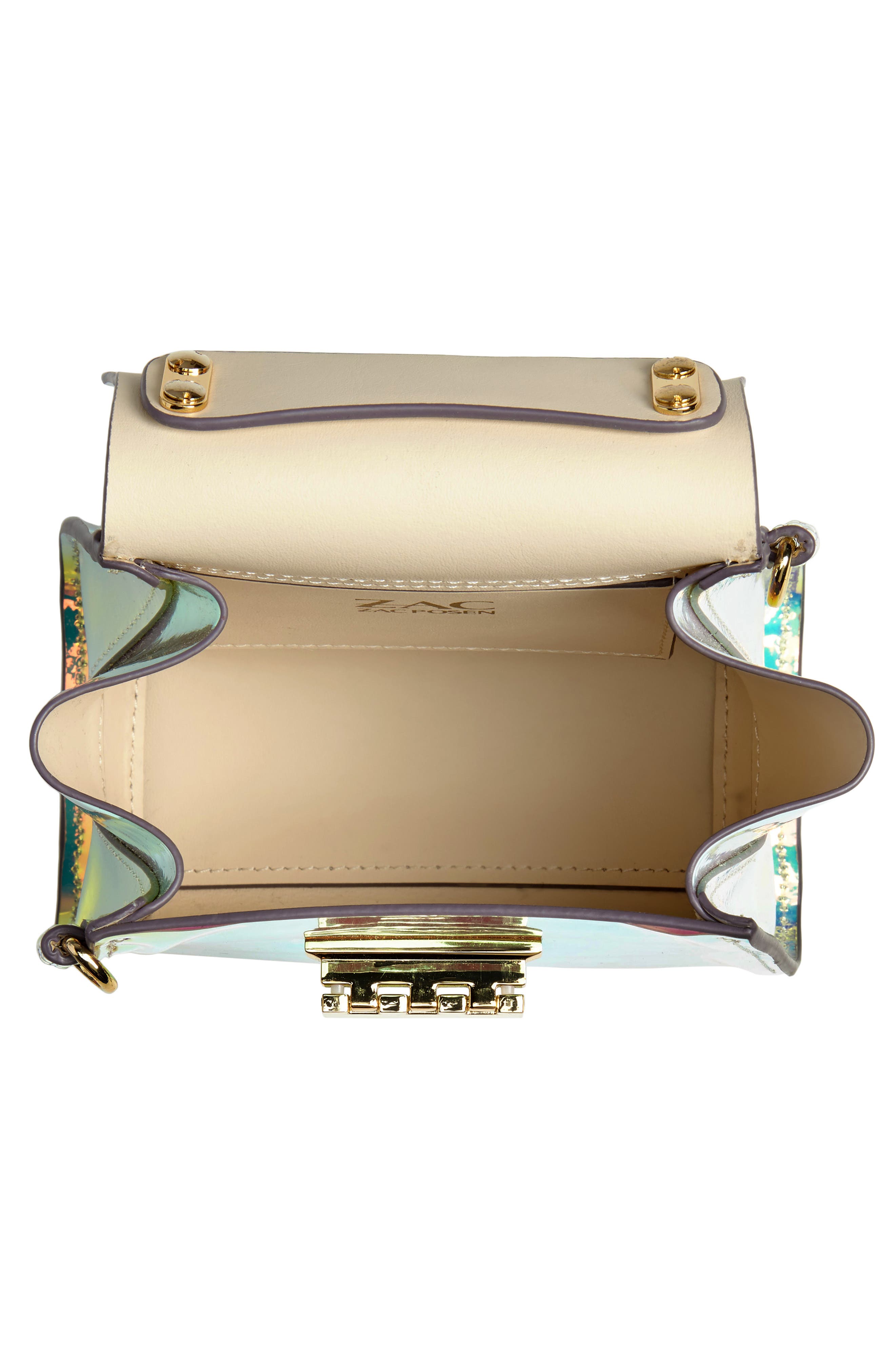ZAC Zac Posen Eartha Iconic Iridescent Top Handle Mini Satchel, Alternate, color, 