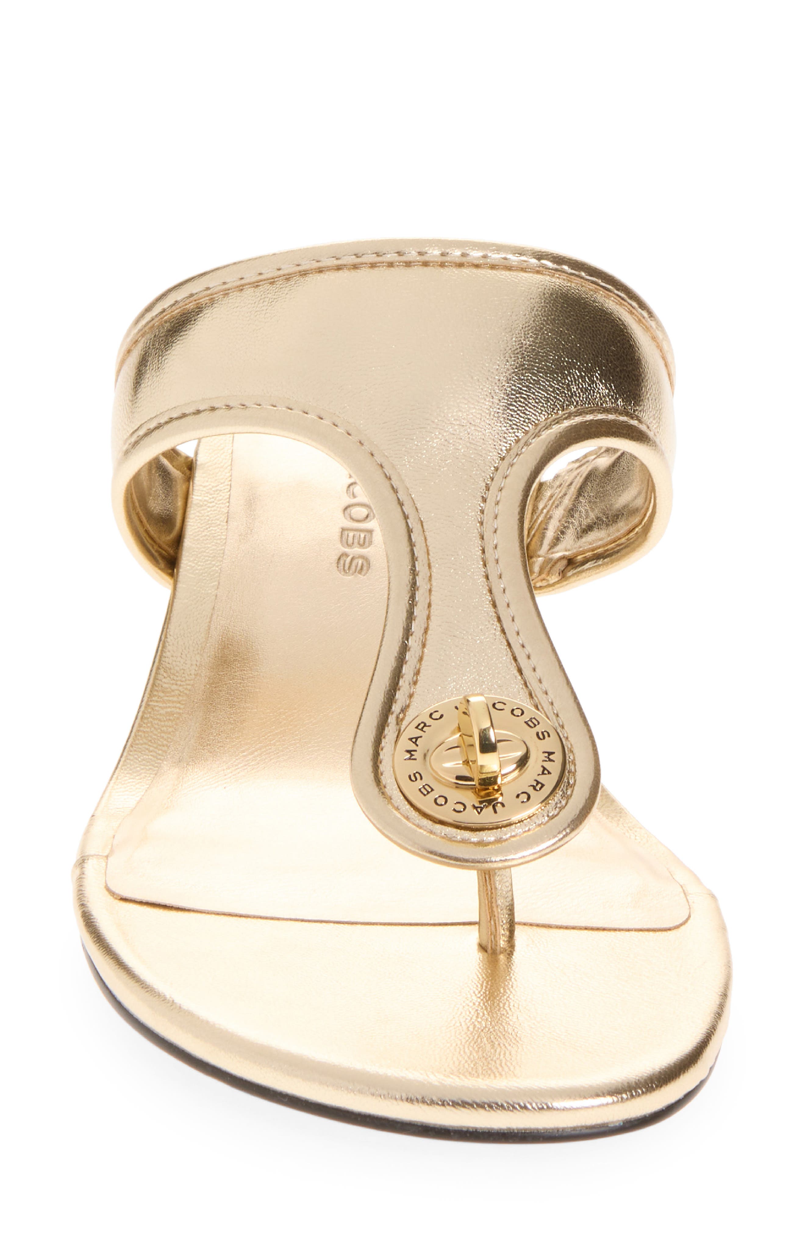 The Turnlock Heel T-Sandal, Alternate, color, GOLD