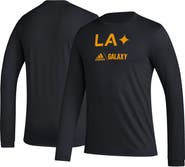 adidas Men's adidas Black LA Galaxy Icon AEROREADY Long Sleeve T-Shirt