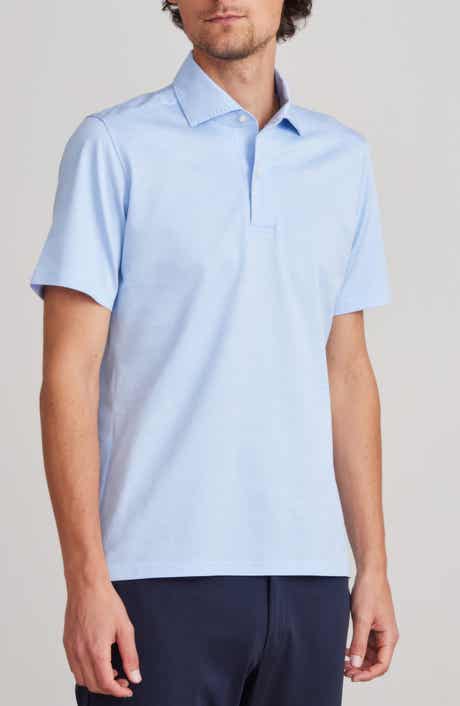 Textured Cotton Knit Polo