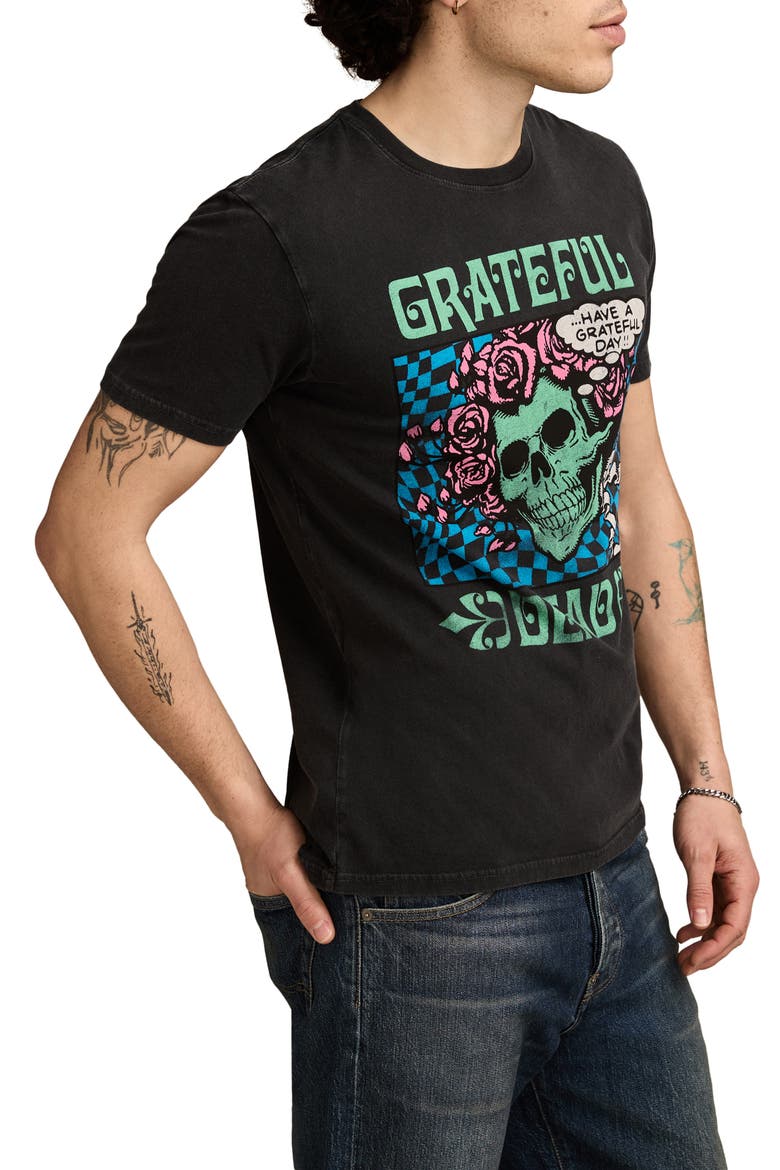Grateful Dead Neon Cotton Graphic T-Shirt, Alternate, color, MOONLESS NIGHT