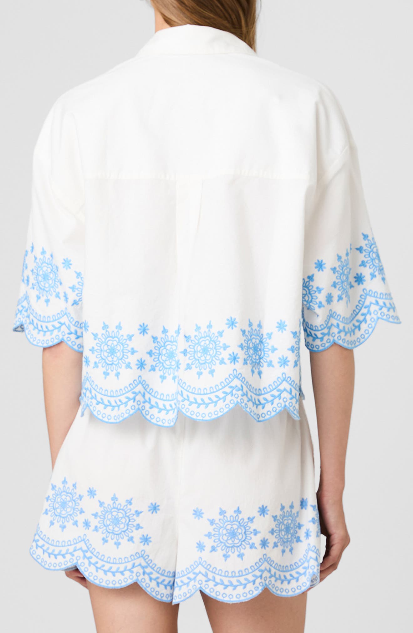 Alissa Embroidered Cotton Top - image 2