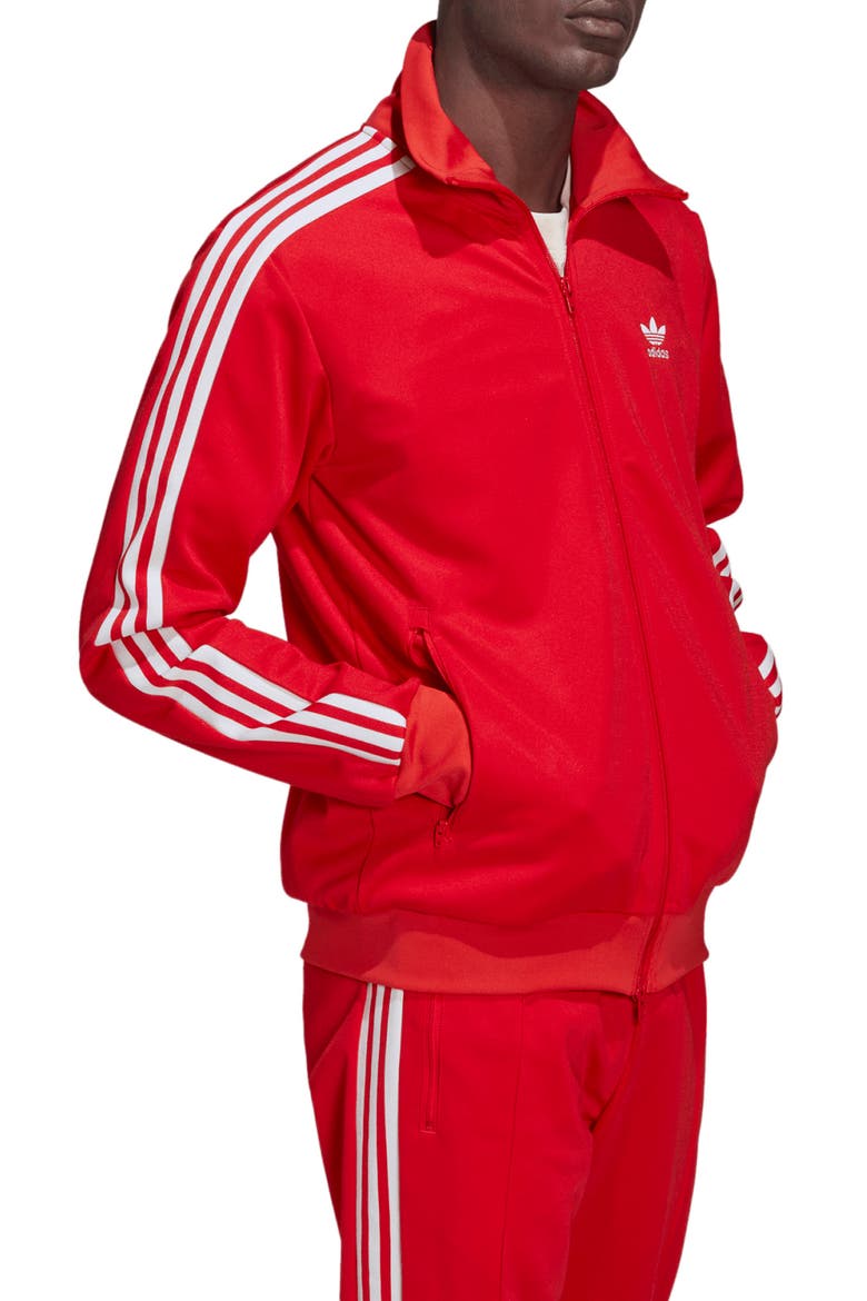 Adicolor Classics Beckenbauer Track Jacket, Alternate, color, VIVID RED