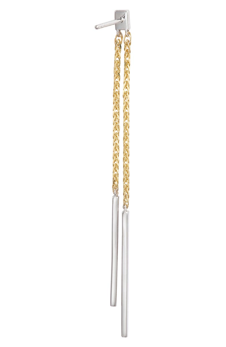 Meira T Diamond Pavé Chain Drop Earrings, Alternate, color, Yellow Gold