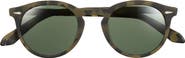 Peter Millar Excursionist Elite 49mm Round Polarized Sunglasses