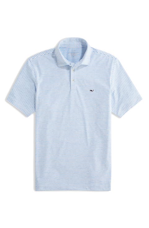 Stripe Sankaty Short Sleeve Performance Polo