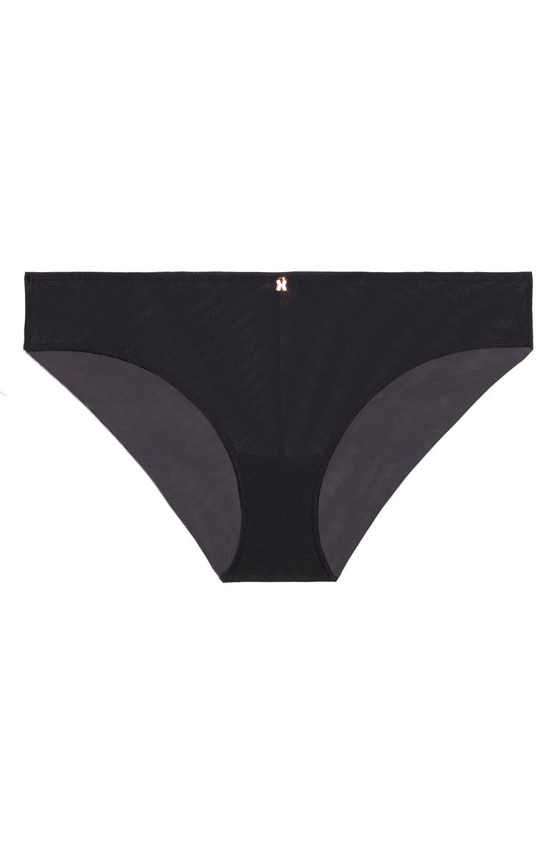 SAVAGE X FENTY Mesh Cheeky Briefs, Main, color, Black Caviar