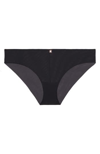 Savage X Fenty Mesh Cheeky Briefs In Black