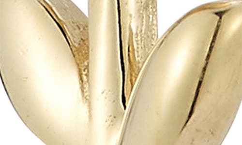 Ember Fine Jewelry Leaf Stud Earrings In Gold