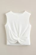 Zella Girl Kids' Twist It Ribbed Tank
