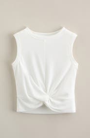 Zella Girl Kids' Twist It Ribbed Tank