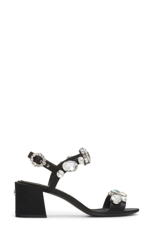 Dolce & Gabbana Satin Sandals With Gemstone Embellishment