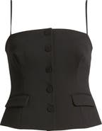 rag & bone Irina Sqare Neck Button-Up Top