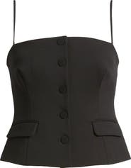 rag & bone Irina Sqare Neck Button-Up Top