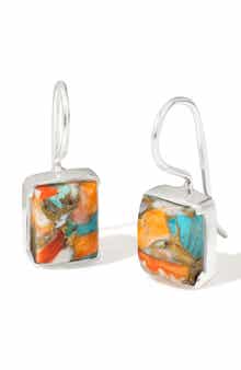 Semiprecious Stone Drop Earrings