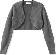 MANGO Metallic Crop Cardigan