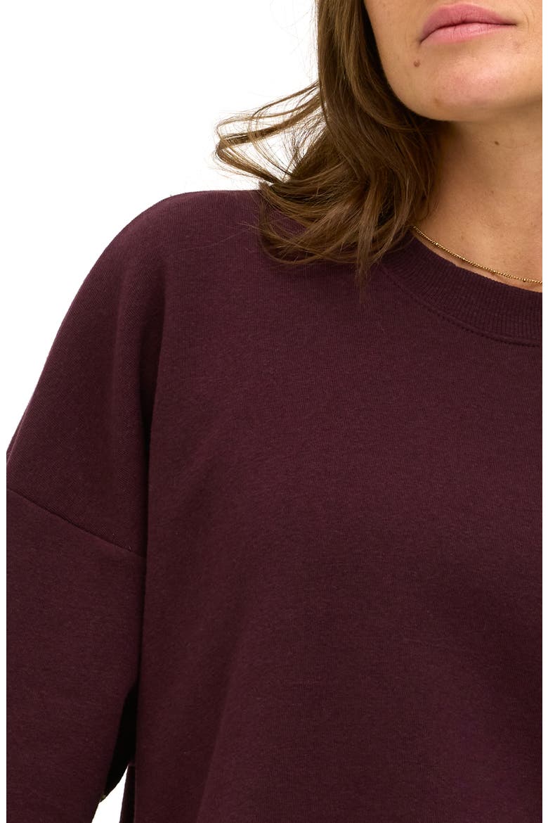 Blaise Triblend Fleece Sweatshirt, Alternate, color, ULTRA MAROON