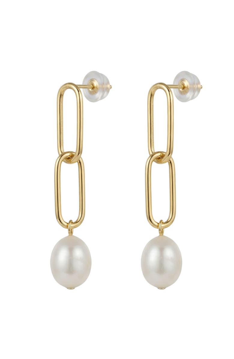 seree Carla Pearl drop earrings, Main, color, 