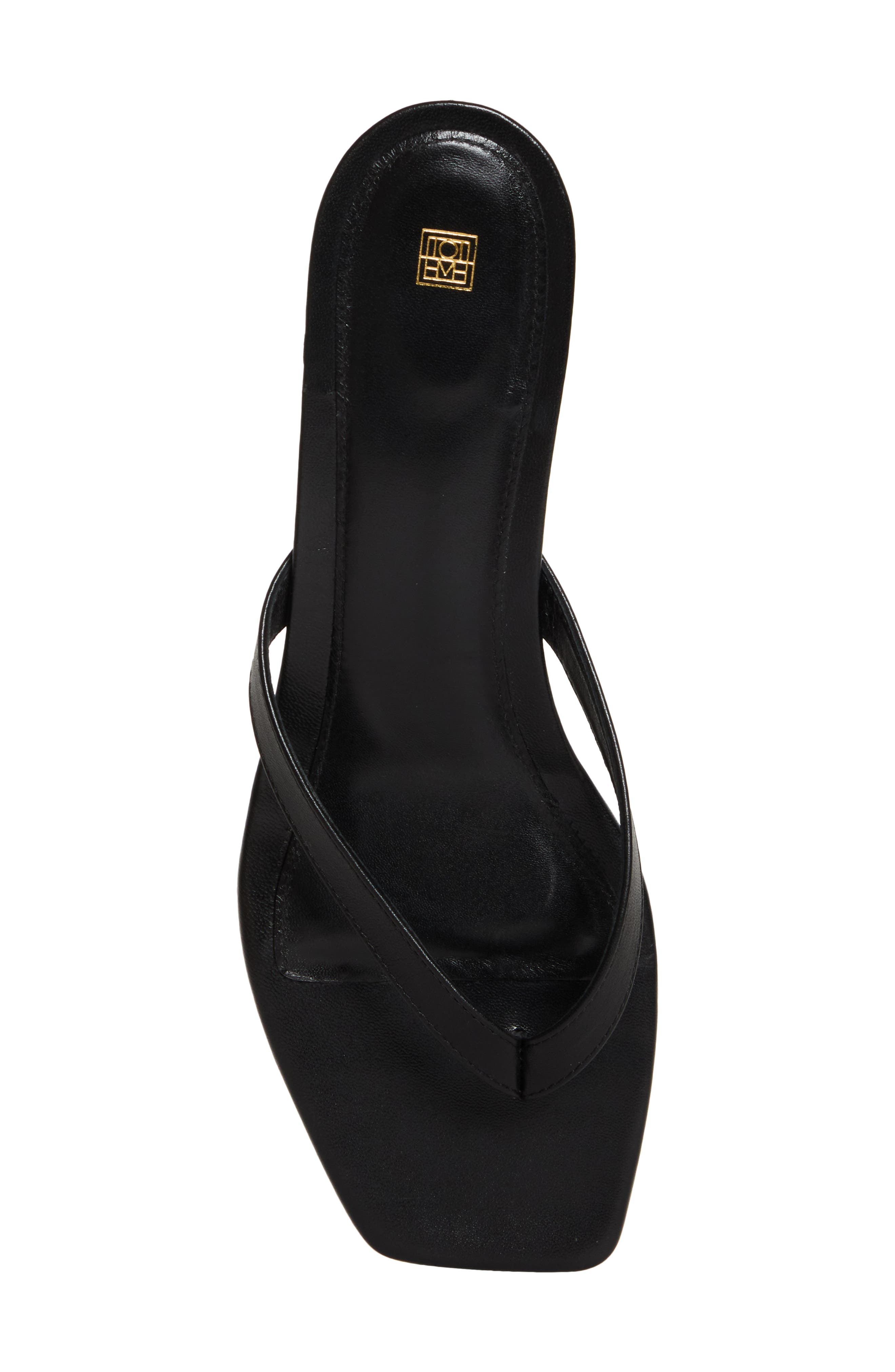 TOTEME Kitten Heel Flip Flop, Alternate, color, Black