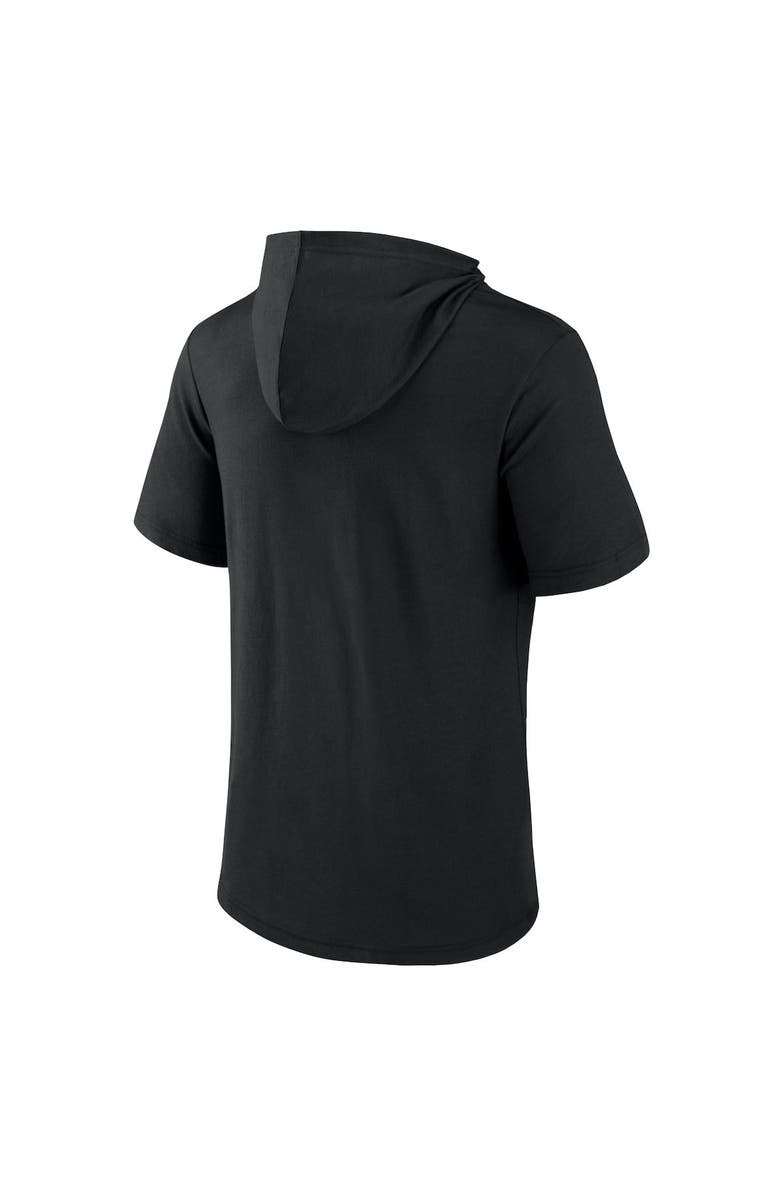 FANATICS Men's Fanatics Branded Black Chicago White Sox Iconic Rebel Short Sleeve Pullover Hoodie, Alternate, color, Black