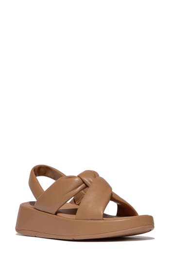 Fitflop F-mode Knot Slingback Platform Wedge Sandal