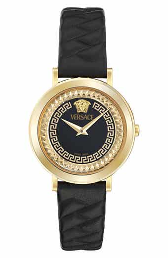 Delphinus Leather Strap Watch, 35mm
