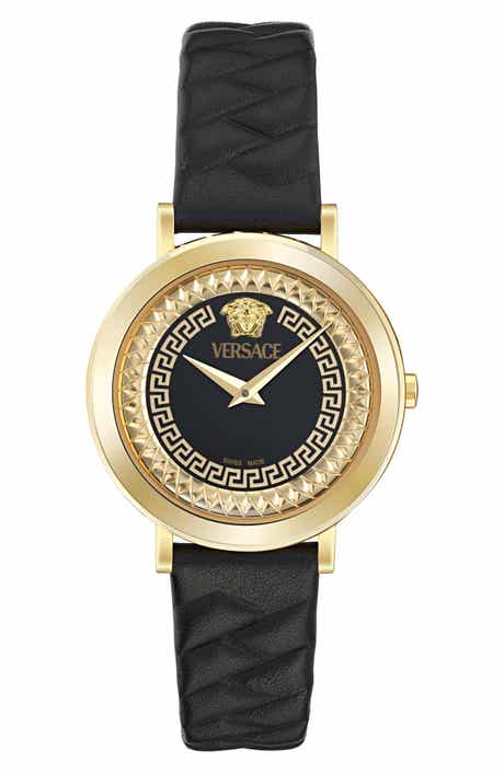 Delphinus Leather Strap Watch, 35mm