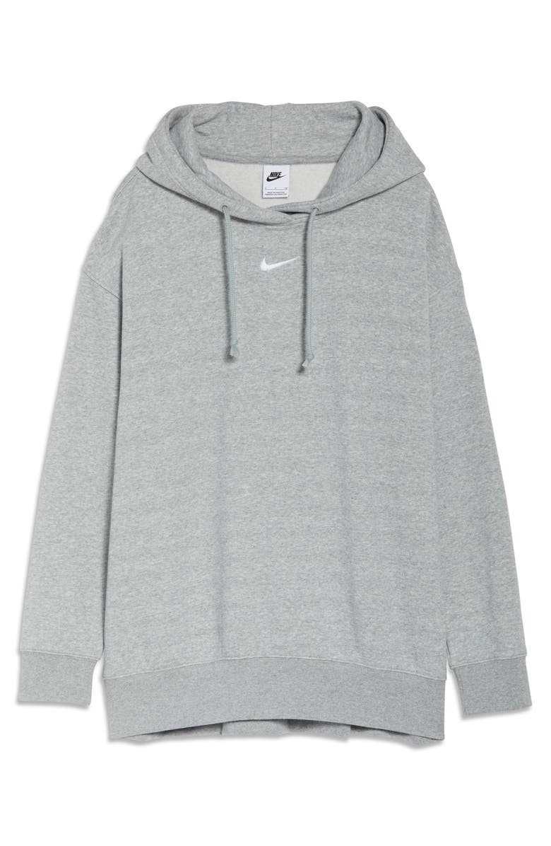 Nike Sportswear Collection Essentials Oversize Hoodie, Alternate, color, Dk Grey Heather/White