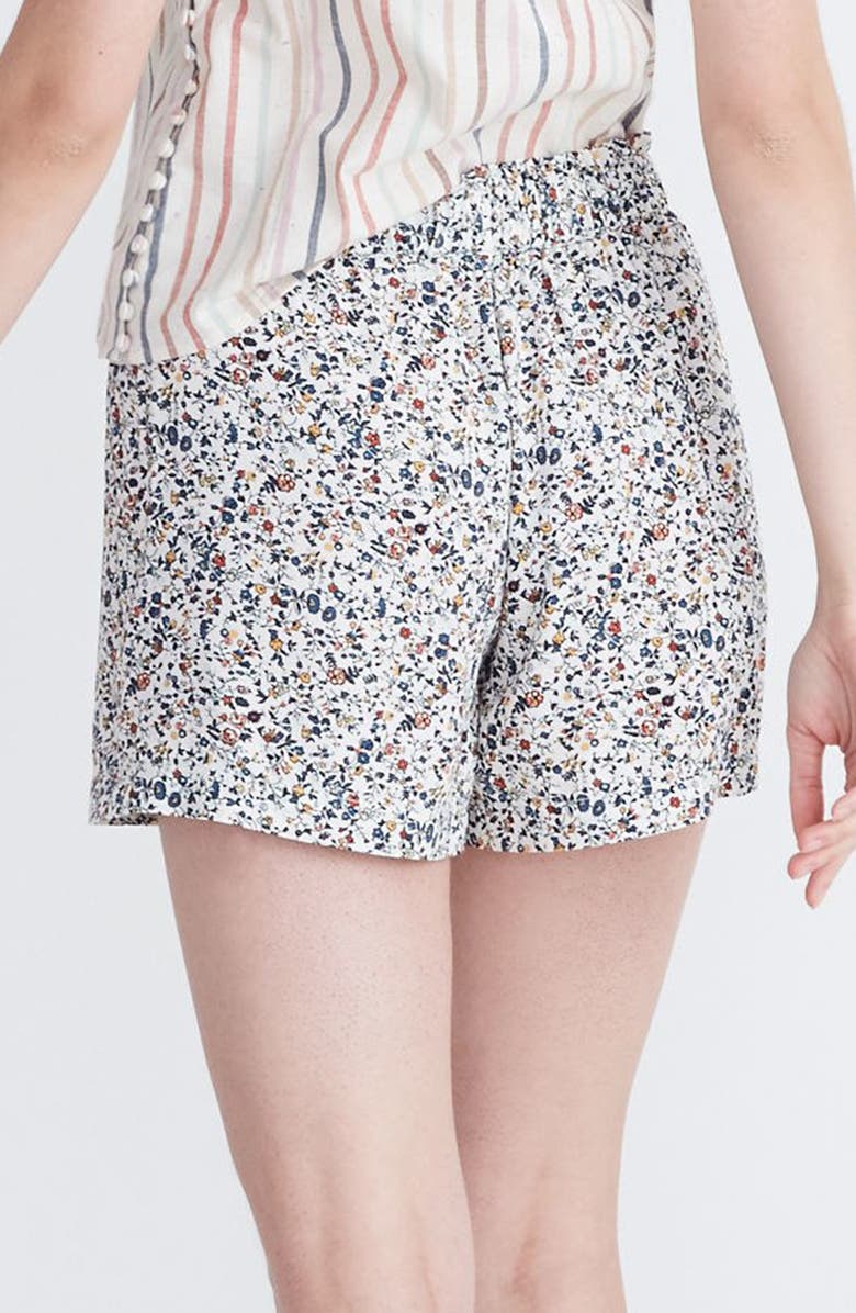 Madewell Drawstring Drapey Pull-On Shorts, Alternate, color,