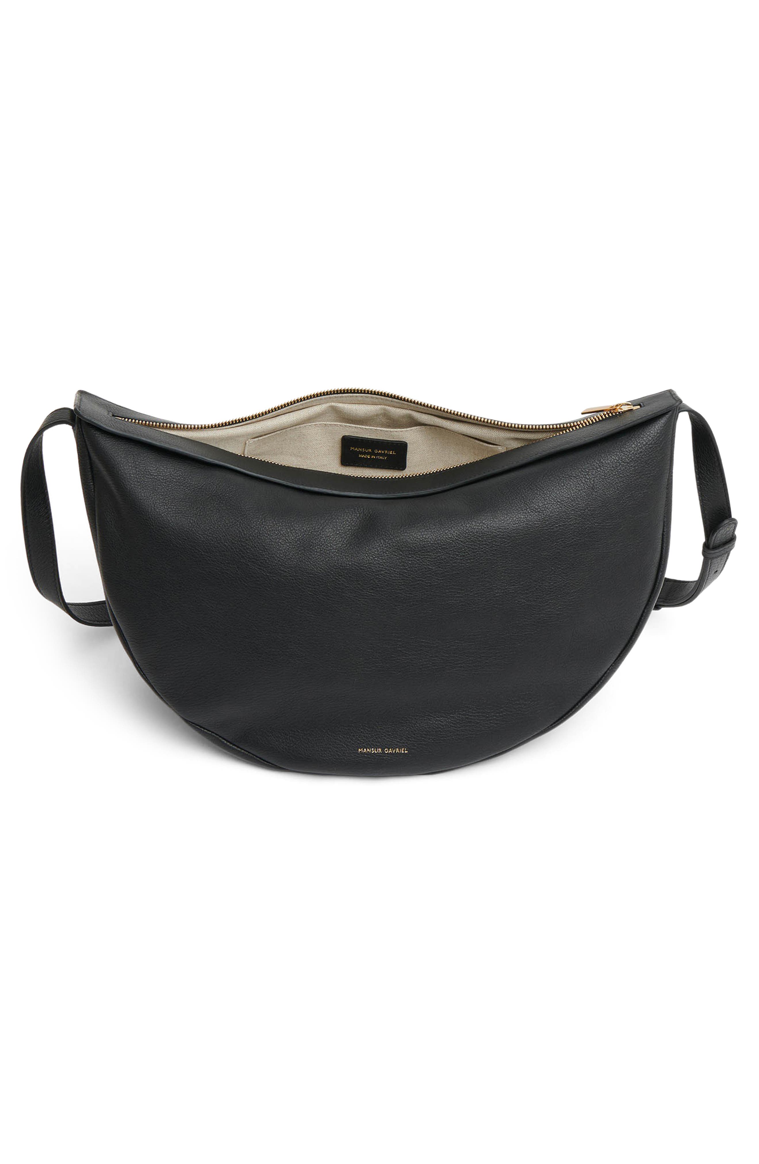Mansur Gavriel Large Moon Leather Sling Bag, Alternate, color, 