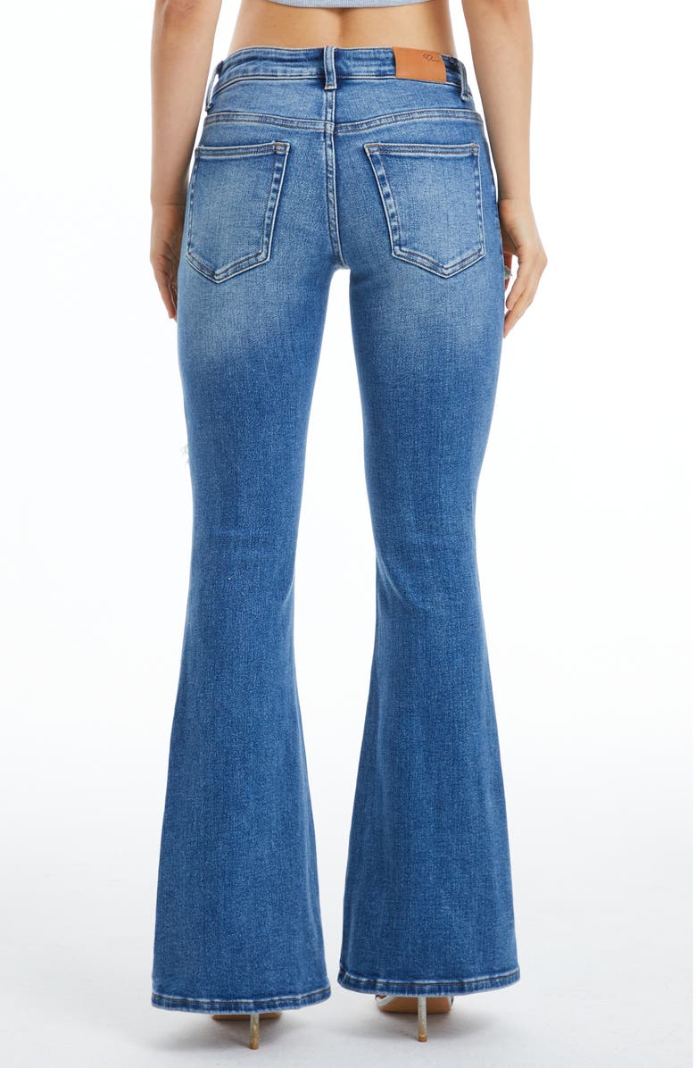 Bayeas Alice Low Rise Ripped Mid Rise Flare Jeans, Alternate, color,