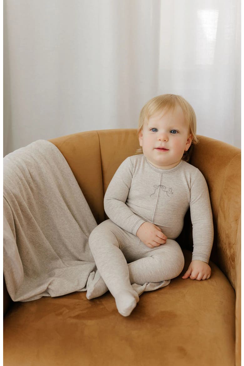 Bird Seam Collection Footie, Alternate, color, Tan