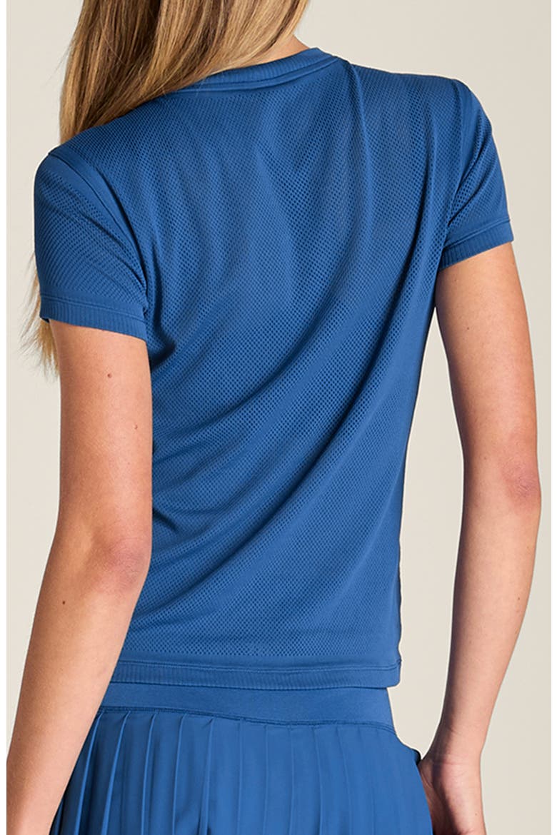 Pro Performance Seamless Mesh Tee, Alternate, color, BLUE QUARTZ
