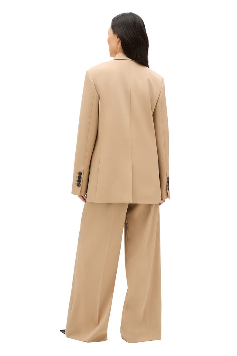 Wool Oversized Tailored Jacket, Alternate, color, Camel