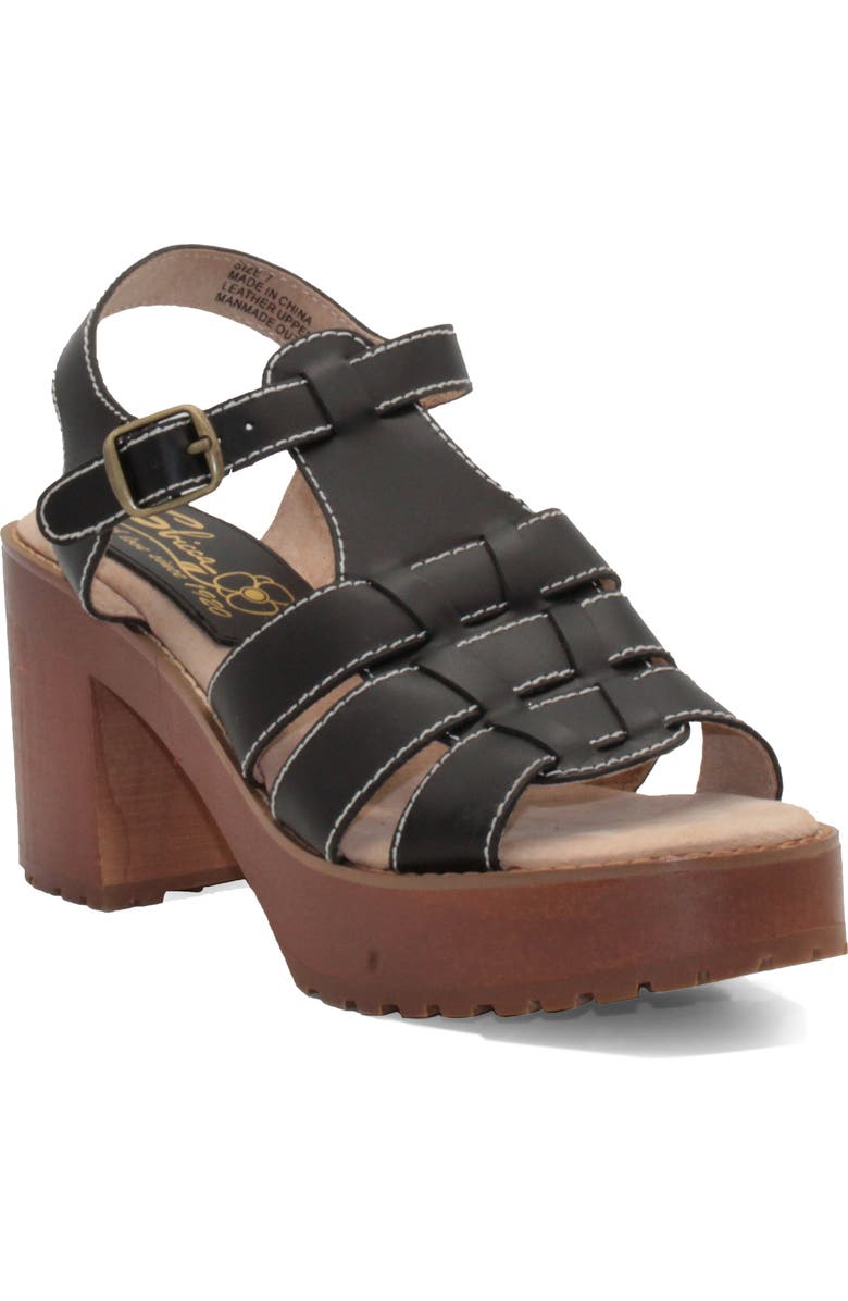 Sbicca Oakdale Clog Sandal, Main, color, Black Leather