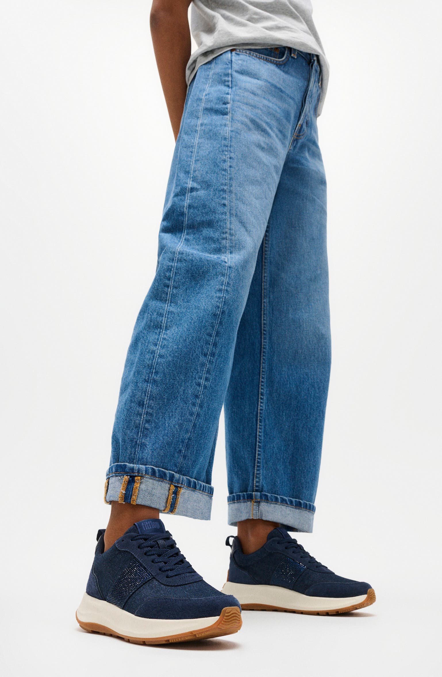 F-Mode Flow Sneaker, Alternate, color, DARK DENIM