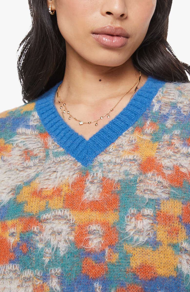 MOTHER The Crop Varsity Sweater, Alternate, color, Fixer Upper