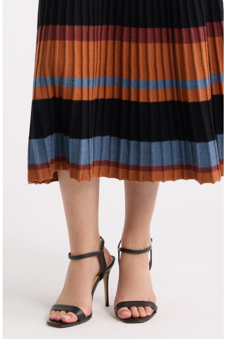 Long Sleeve Sweater Dress, Alternate, color, BLACK MULTI
