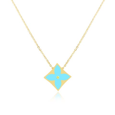 Turquoise Luxe Flower Necklace