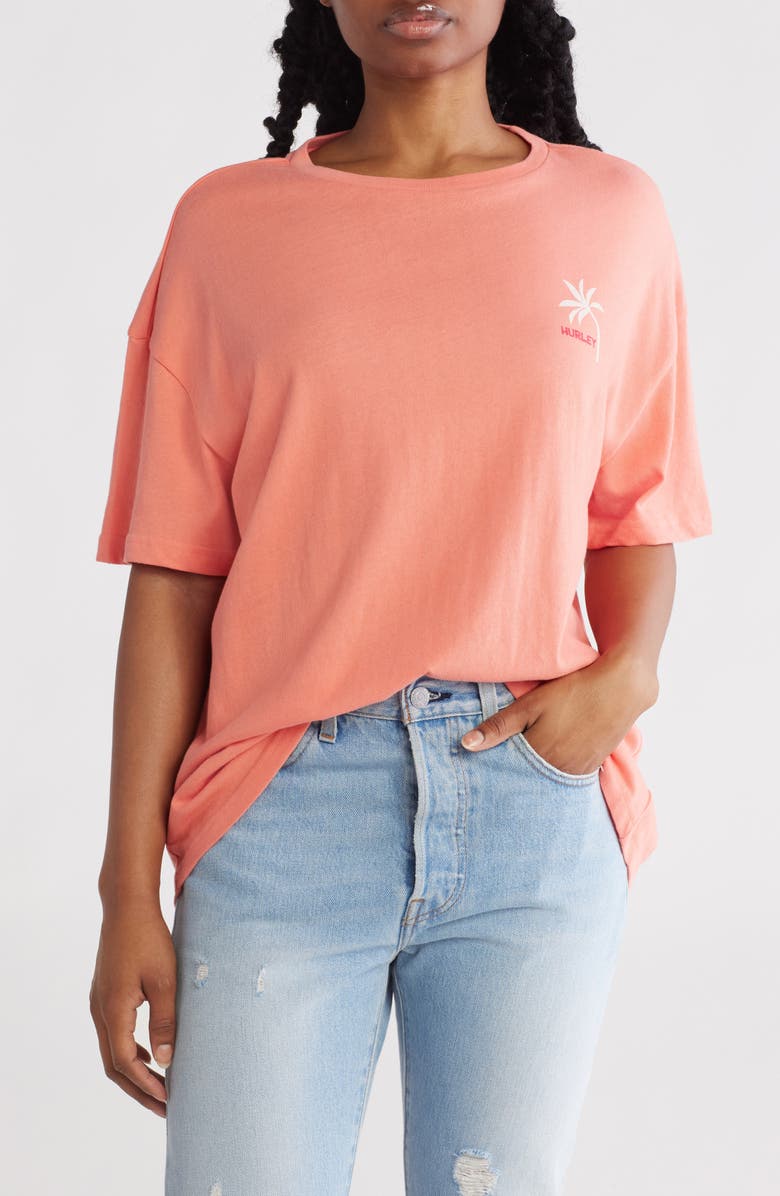 Hurley Sunday Surf Boyfriend Graphic T-Shirt, Main, color, 