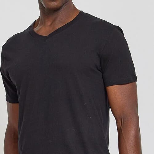 True Religion V-neck Undershirts 4 Pack In Black