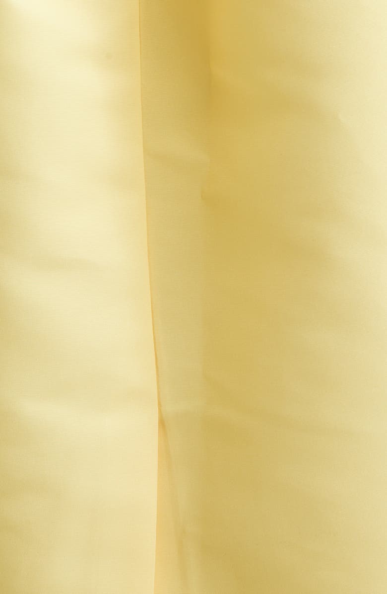 Oscar de la Renta Chiné Cyclament Sleeveless Stretch Faille Dress, Alternate, color, White/ Butter